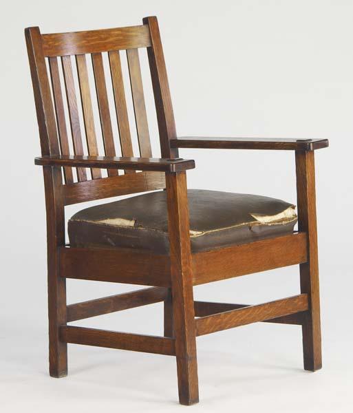 Appraisal: STICKLEY BROS ARMCHAIR