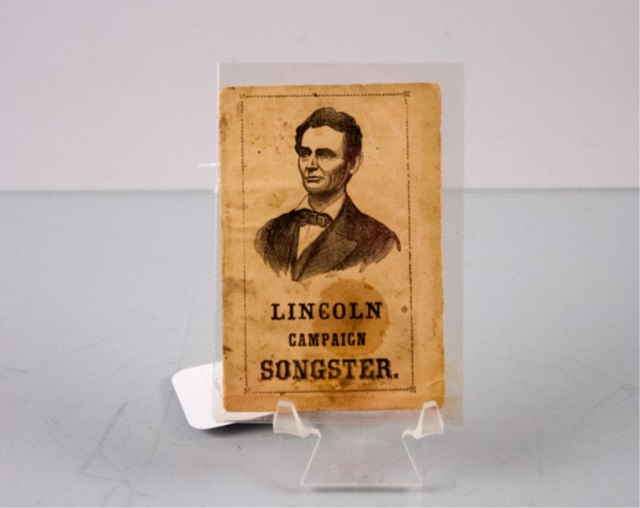 Appraisal: Mason and Co Lincoln Campaign Songster pages x some staining