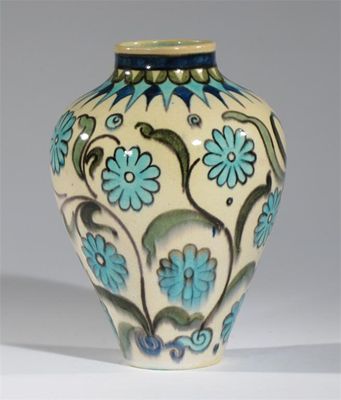 Appraisal: A Burmantoft's Faience Anglo Persian vase designed by Leonard King