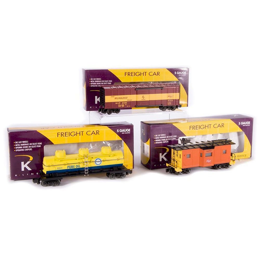 Appraisal: K-Line S K - MW Caboose K - MW Boxcar