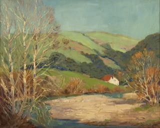 Appraisal: George Demont Otis Creek running through a valley signed lower