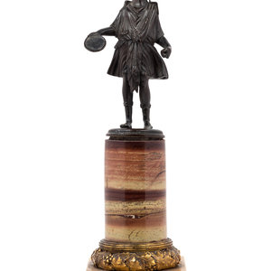 Appraisal: A Grand Tour Bronze Figure on a Marble Base th