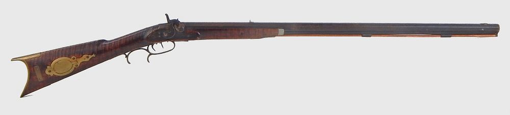 Appraisal: Half Stock Kentucky-style Rifle United States C mid- th century