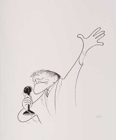 Appraisal: AL HIRSCHFELD Spencer Tracy The Last Hurrah Lithograph x mm