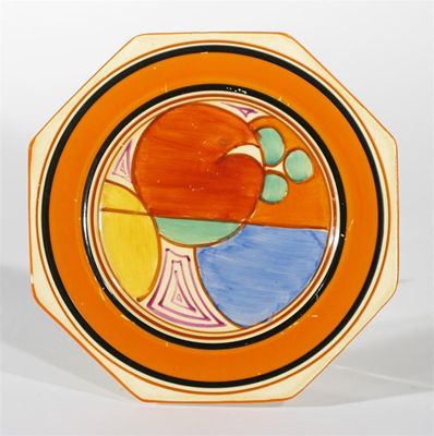 Appraisal: Melon' a Clarice Cliff Fantasque Bizarre side plate designed by