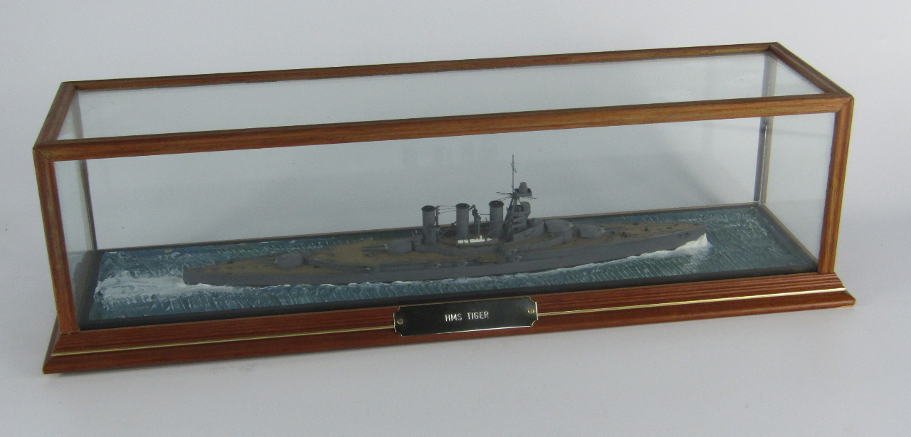 Appraisal: A scale model of the battle cruiser HMS Tiger cased