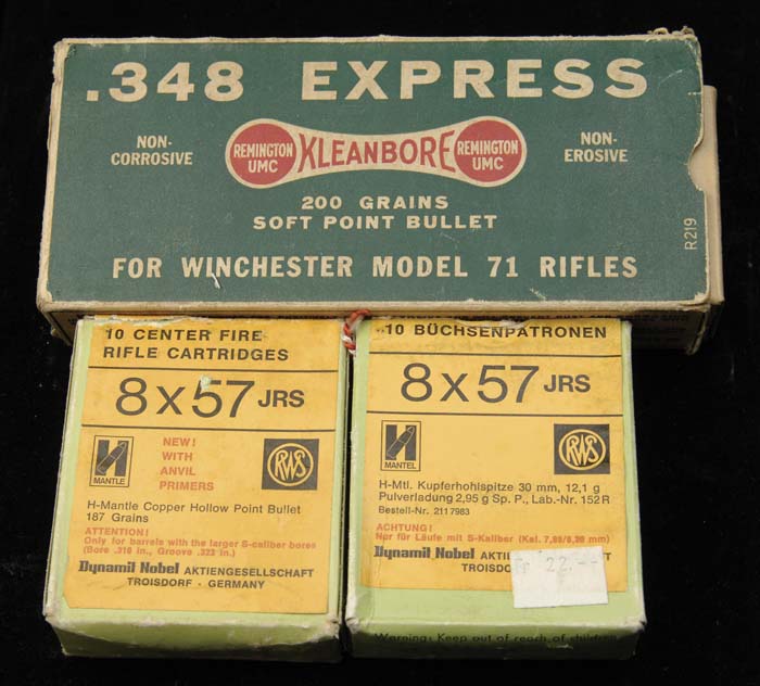 Appraisal: BOX LOT OF AMMUNITION Five boxes Sellier Bellot x JR