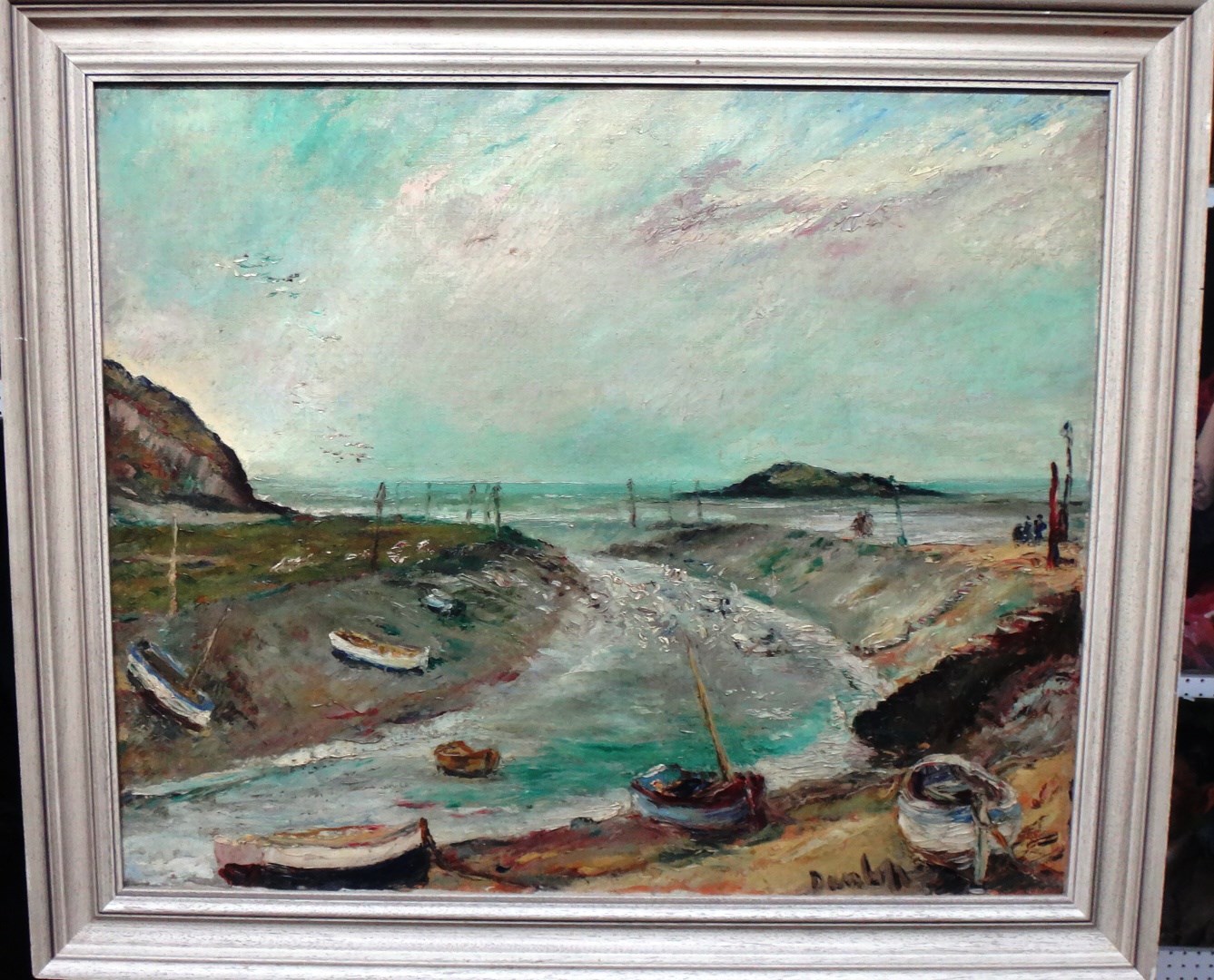 Appraisal: Ronald Ossory Dunlop - The estuary Weston-Super-Mare oil on canvas