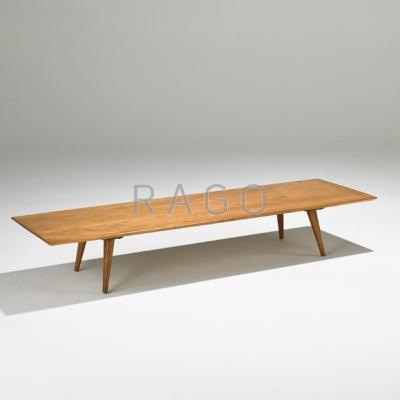 Appraisal: PAUL McCOBB WINCHENDON Birch long table Unmarked x x Condition