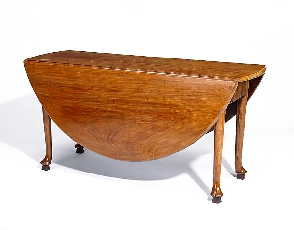 Appraisal: A George II mahogany dining table mid th century The