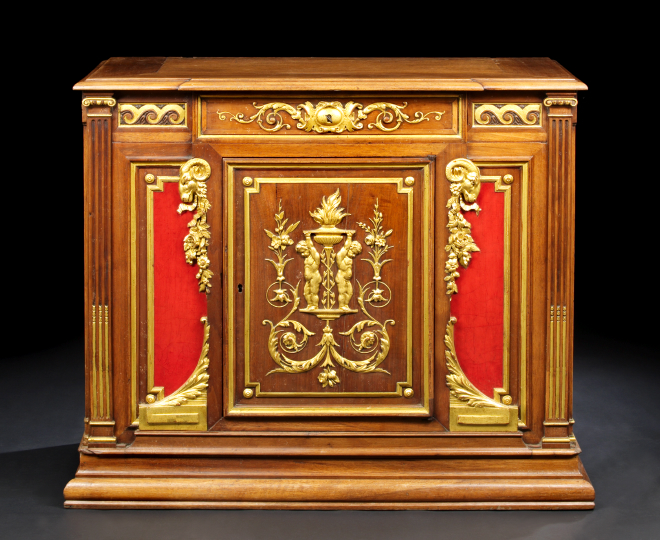 Appraisal: Fine Napoleon III Oak and Giltwood Cabinet third quarter th