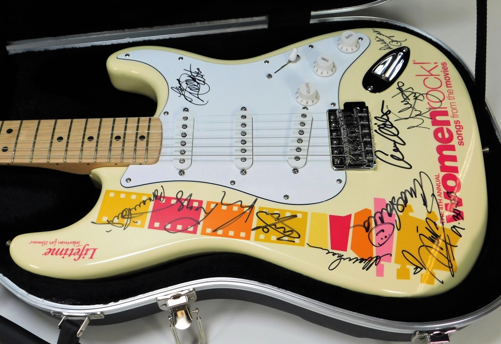 Appraisal: FENDER WOMEN ROCK AUTOGRAPHED STRATOCASTER United States Fender Stratocastor made