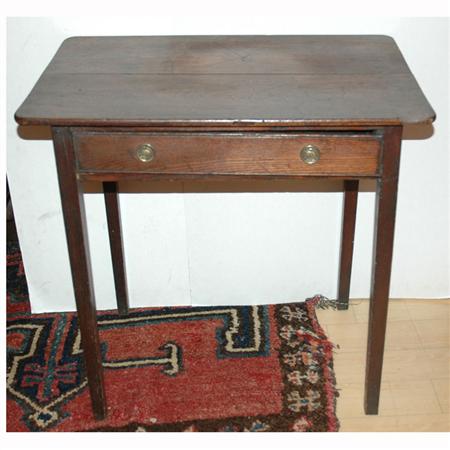 Appraisal: Provincial Georgian Style Oak Side Table Estimate -