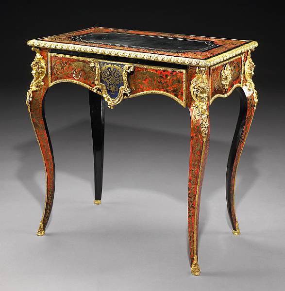 Appraisal: A Napoleon III gilt bronze mounted and Boulle decorated writing