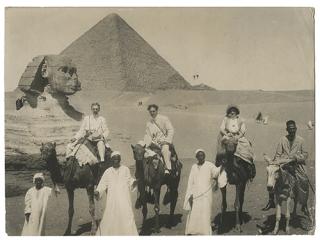 Appraisal: Photograph of Raymond at the Sphinx Raymond Maurice Raymond Maurice