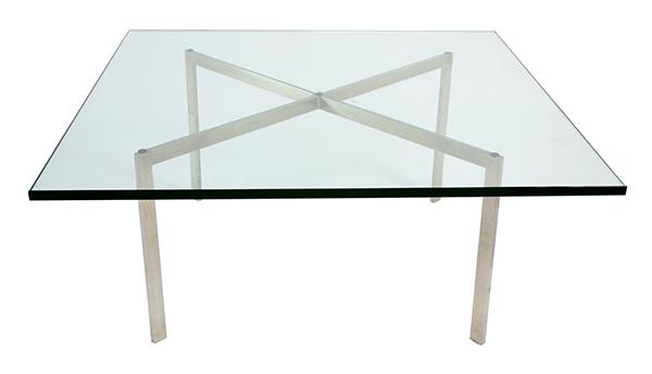 Appraisal: A LUDWIG MIES VAN DER ROHE BARCELONA COFFEE TABLE c