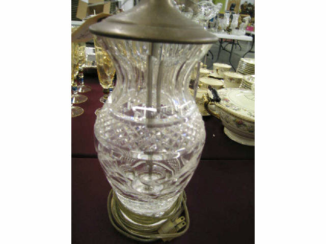 Appraisal: Waterford Cut Crystal Table Lamp