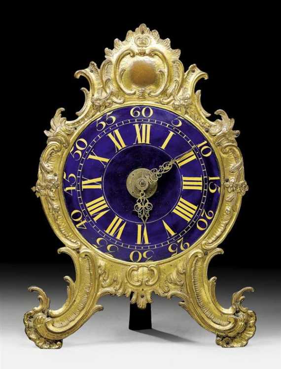 Appraisal: NIGHT CLOCK Louis XV the movement signed FRANZ XAVER GEGENREINER