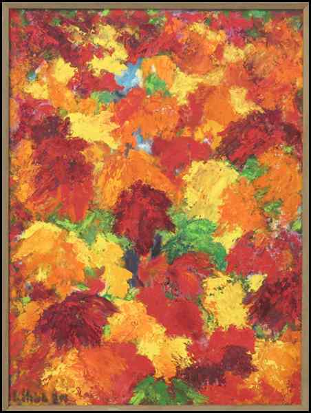 Appraisal: LOUISE DOUGLAS HIBBEN THREE WORKS Comprised of October Leaves ''