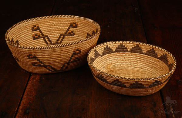 Appraisal: Two Native American Panamint Valley baskets Two Native American Panamint