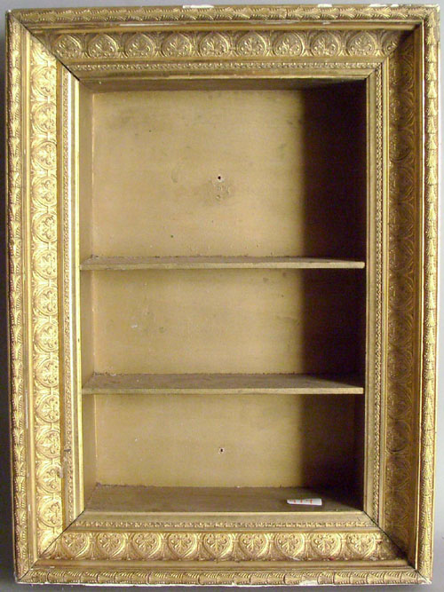 Appraisal: Gilt shadowbox frame th c x