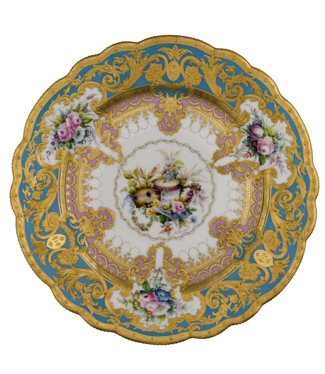 Appraisal: A PLATE painted by S D Nowacki signed with a