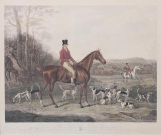 Appraisal: An English Fox Hunting Scene x inches An English Fox