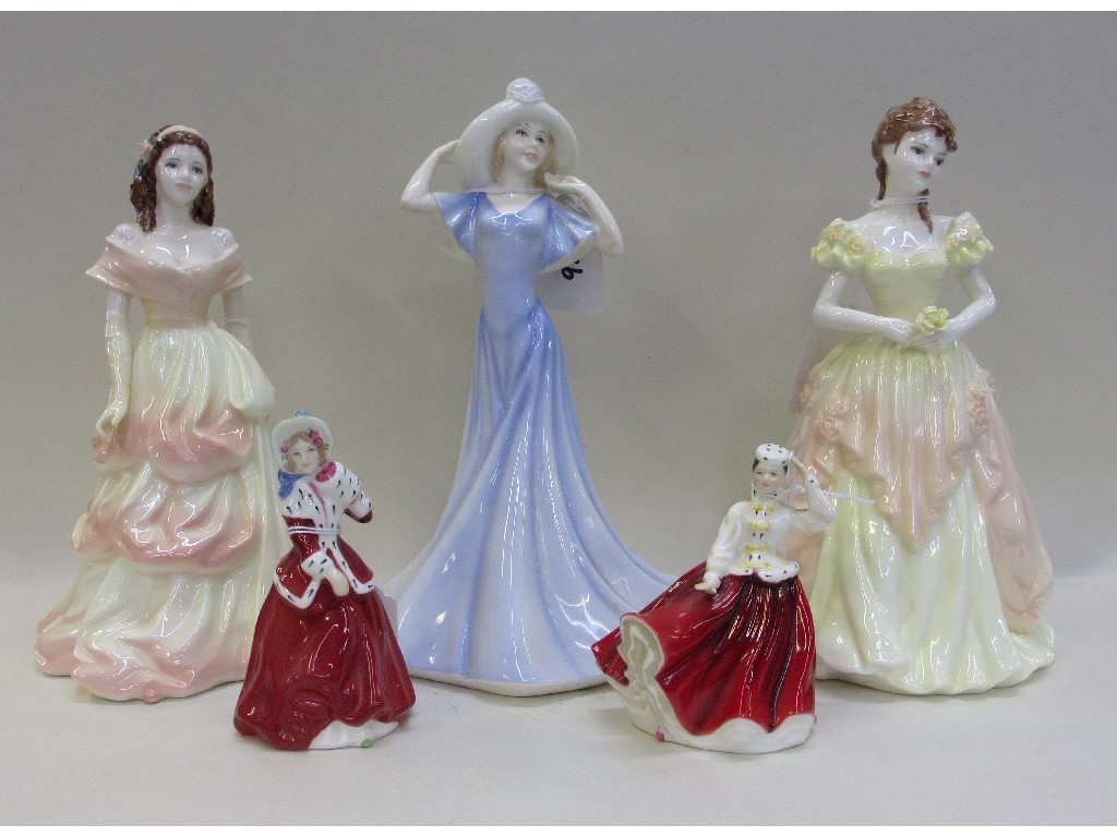 Appraisal: Three Royal Doulton figures Olivia HN Christmas Morn HN and