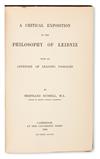 Appraisal: RUSSELL BERTRAND third Earl A Critical Exposition of the Philosophy