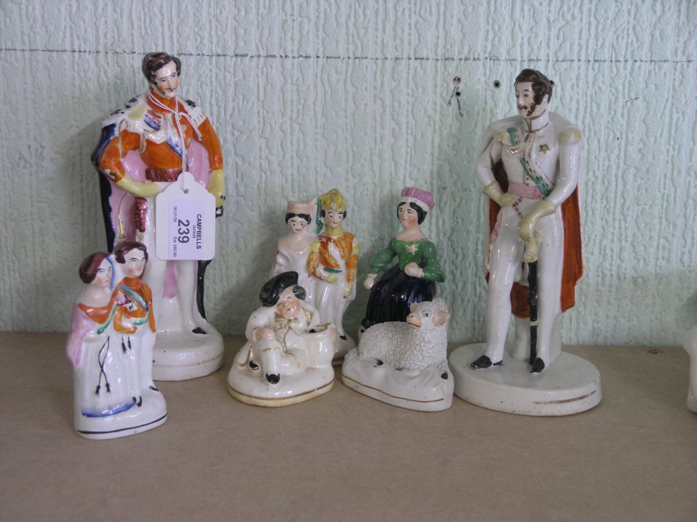 Appraisal: A pair of Victorian Staffordshire figures modelled in the round