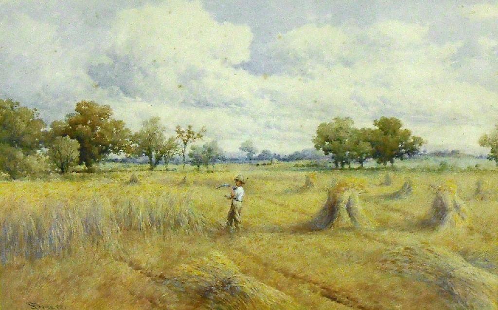 Appraisal: By S Powers th th century British - 'Harvest time