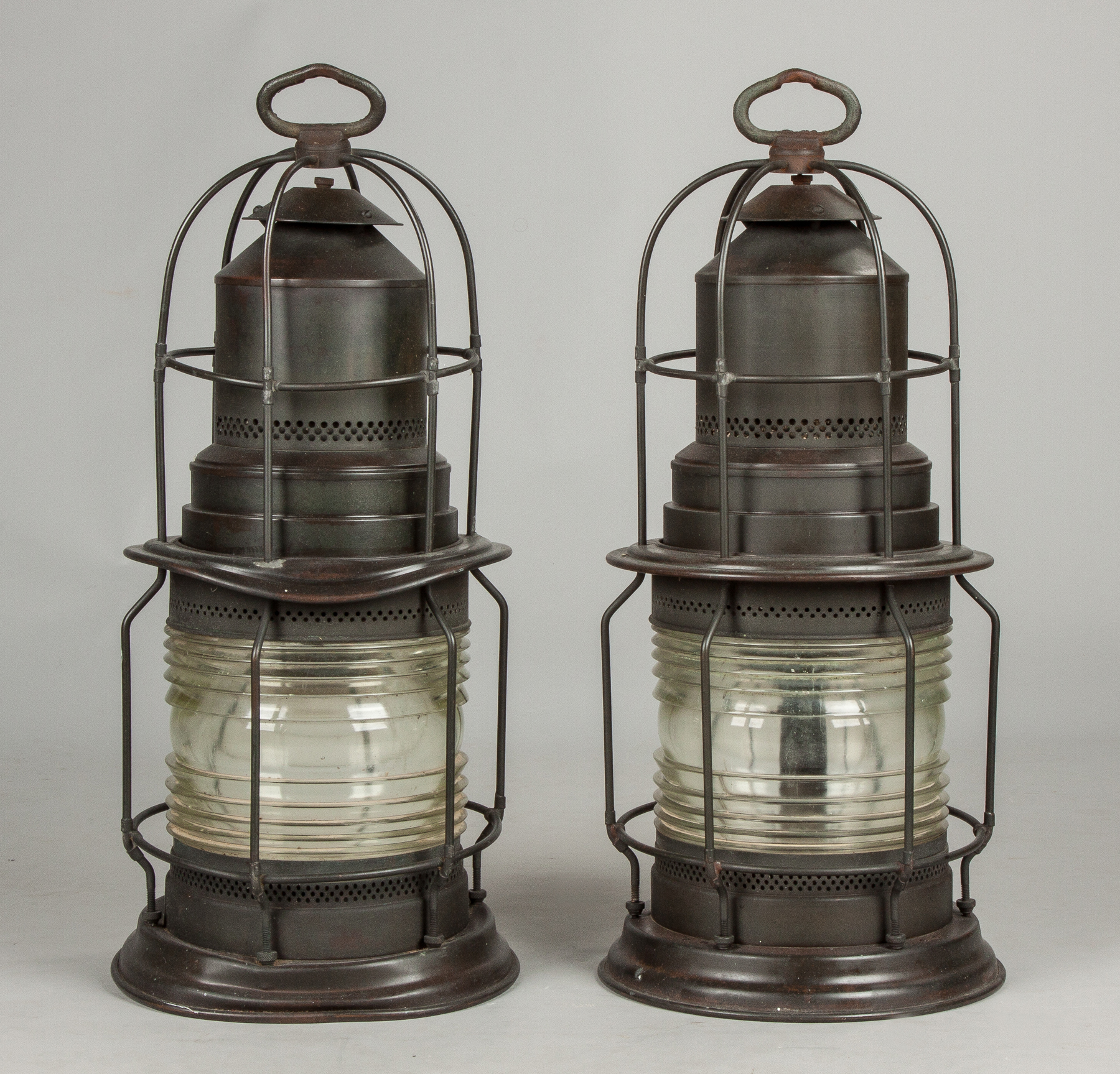 Appraisal: Pair of Ship's Lanterns Late th early th cent