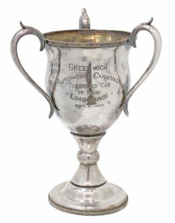 Appraisal: American silverplate trophy cup Queen City Silver Company Cincinnati Ohio