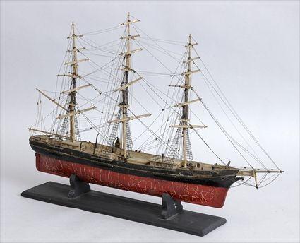 Appraisal: PAINTED WOOD SHIP MODEL SOVEREIGN OF THE SEAS The -masted