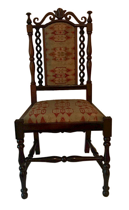 Appraisal: Miniature Gothic Revival Chair Miniature Gothic Revival Chair Miniature Gothic