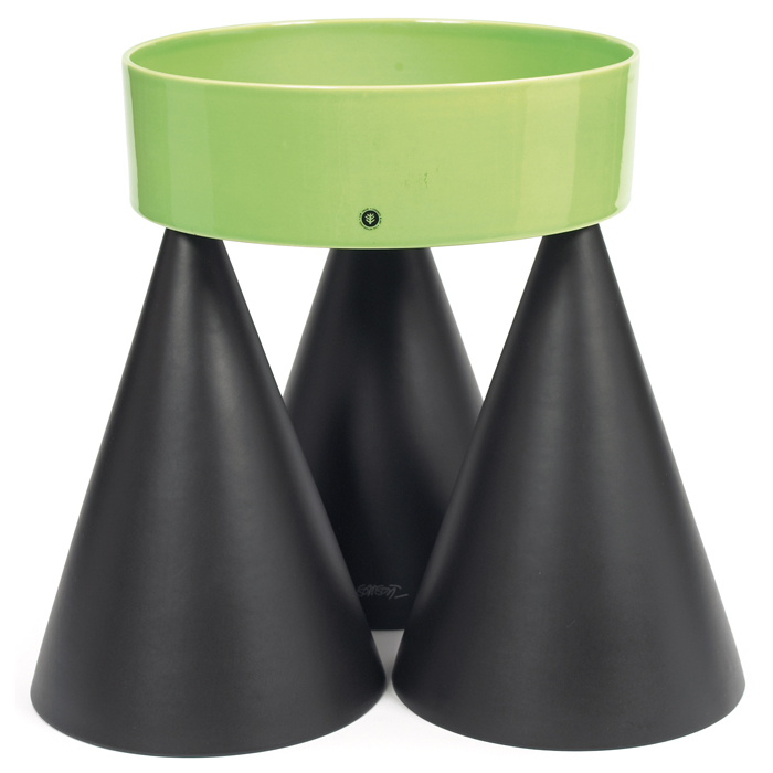 Appraisal: Ettore Sottsass ''Jane'' by Cor Unum the Netherlands green glazed