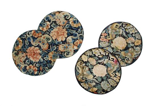 Appraisal: A Group of Two Pairs of Chinese Roundels Diameter of