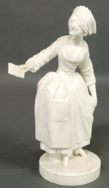 Appraisal: Sevres white porcelain figure of a woman h