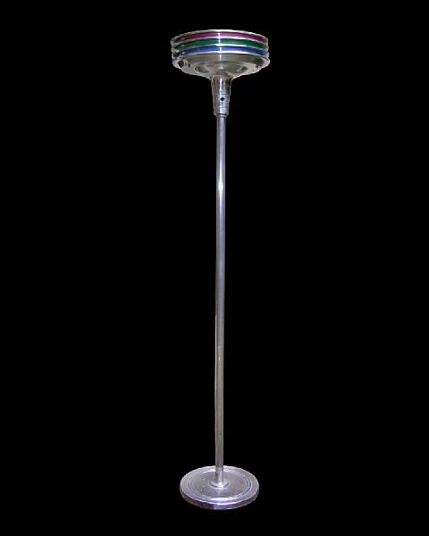 Appraisal: An American Art Deco aluminum floor lamp circa The shade