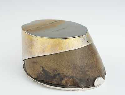 Appraisal: A Horse Hoof Inkwell Oscar Real hoof from Oscar the