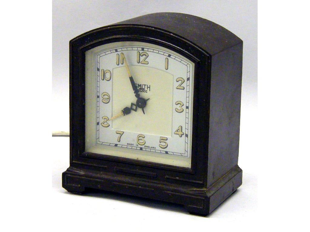 Appraisal: Three various metal cased two train mantel clocks