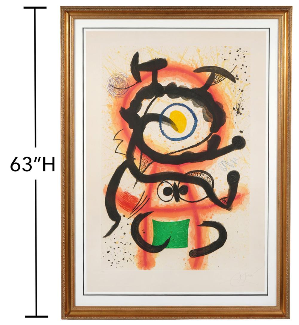 Appraisal: Joan Miro Spain - 'Mambo' color etching with aquatint on