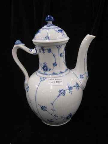 Appraisal: Royal Copenhagen ''Blue Fluted'' Coffeepot pattern shape '' excellent