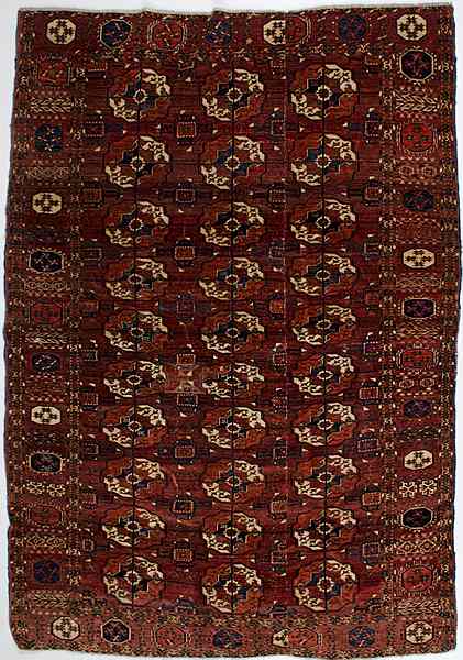 Appraisal: Bokhara Rug Central Asia Turkoman rug early th century x