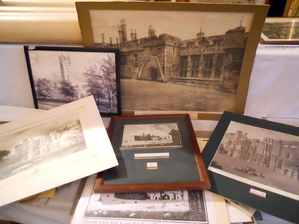 Appraisal: A large quantity of mounted and unframed drawings engravings prints