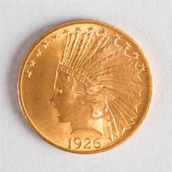 Appraisal: United States Indian Head gold eagle AU- Estimate - Coin