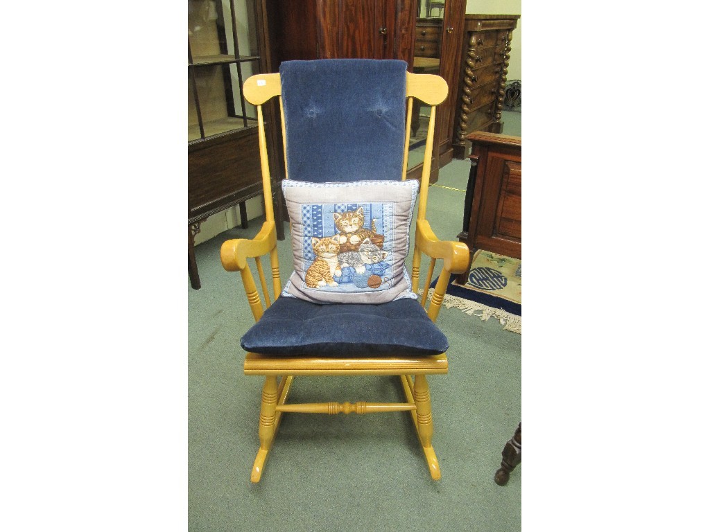 Appraisal: Victorian style rocking chair