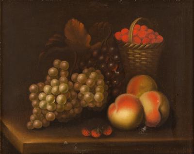 Appraisal: Circle of William Sartorius British - Still Life of Peaches