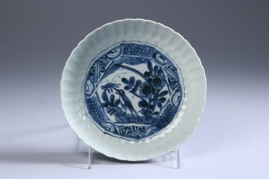 Appraisal: CHINESE KRAAK BLUE AND WHITE PORCELAIN DISH Ming Dynasty circa