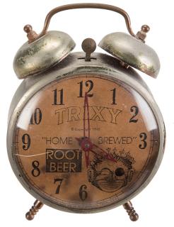 Appraisal: Trixy Root Beer Black Americana Advertising Alarm Clock Lebanon Tenn